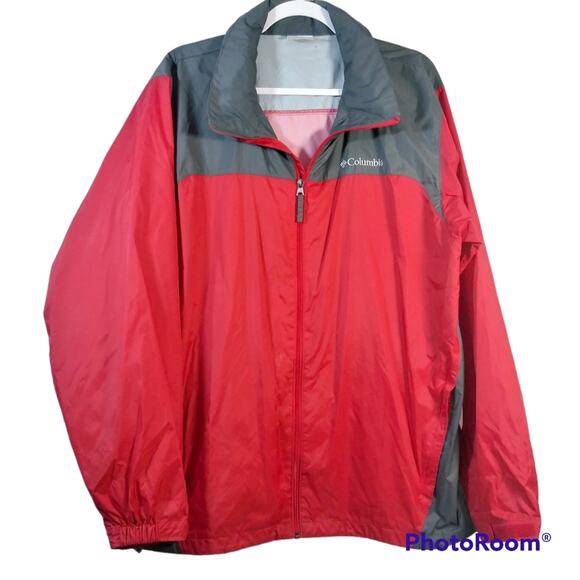 Columbia Men's Glennaker Lake Rain Jacket Red Size L - Picture 1 of 13